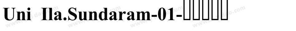 Uni Ila.Sundaram-01字体转换